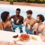 Diverse Friends Enjoying a Summer Pool Party